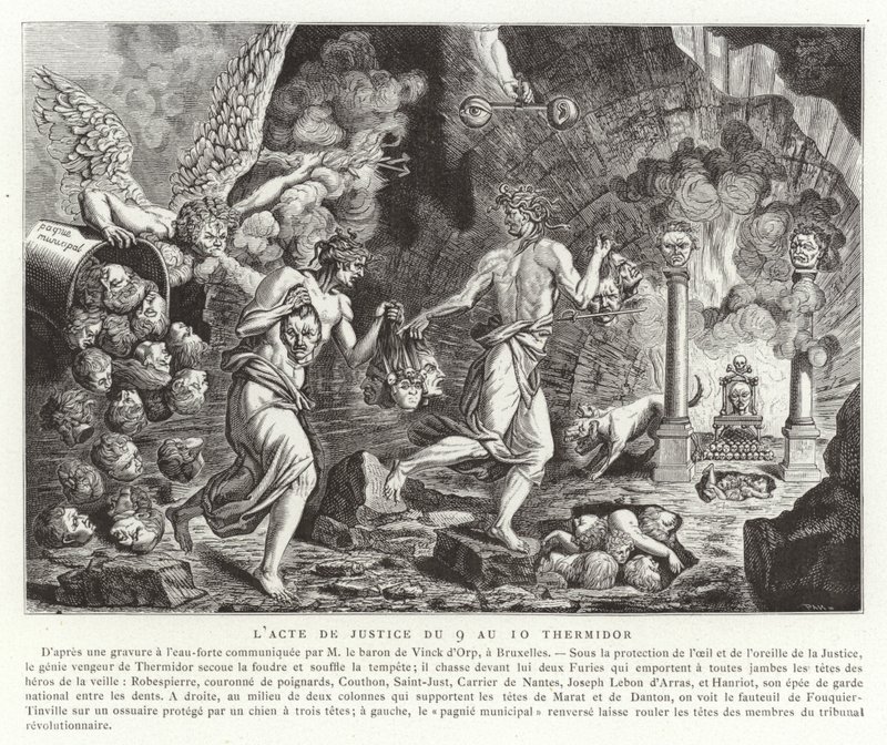 The Act of Justice of 9-10 Thermidor (27-28 July 1794) by French School