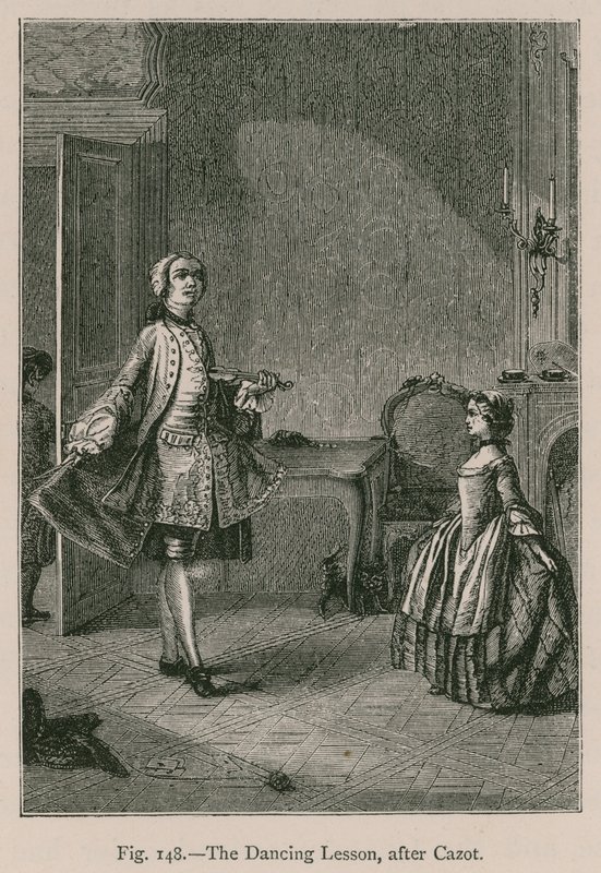 The Dancing Lesson, after Cazot by French School