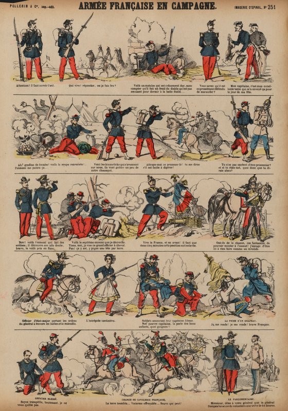 The French Army in the countryside by French School