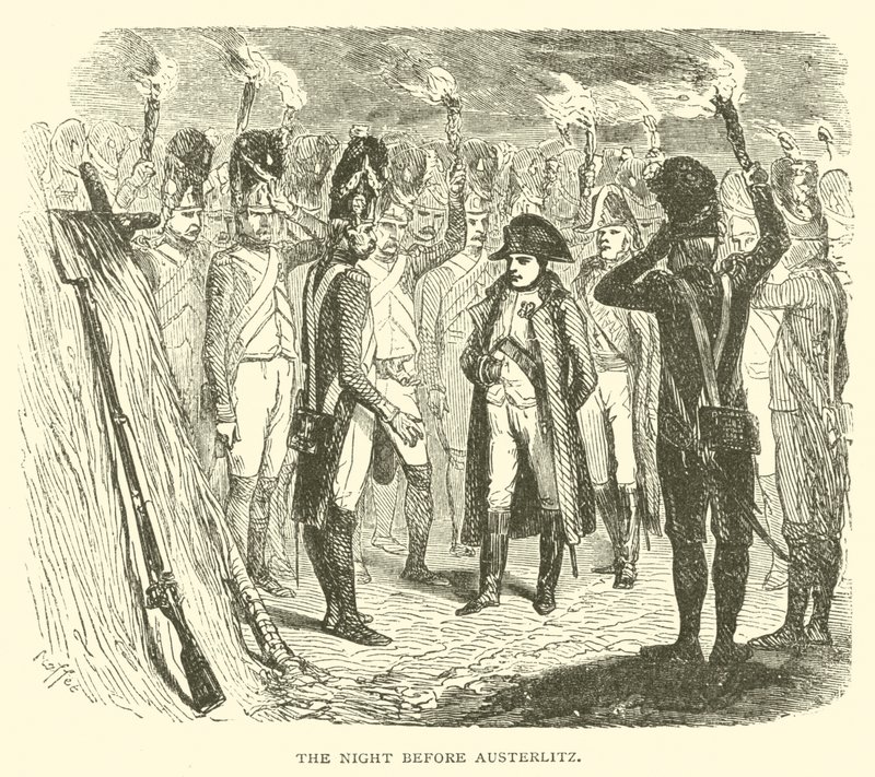 The Night before Austerlitz by French School
