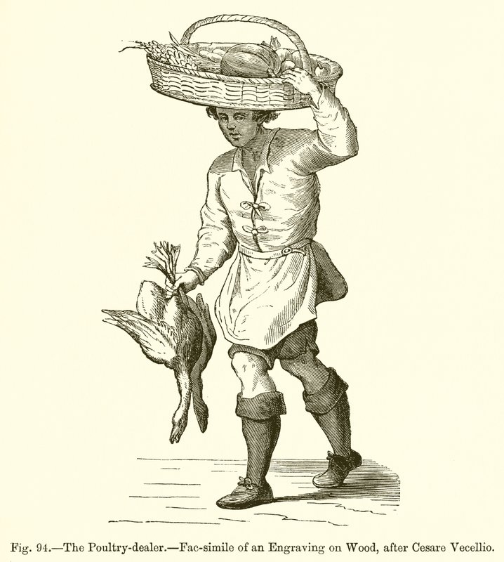 The Poultry-dealer by French School