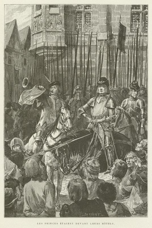 The Princes Were in Front of Their Houses by French School