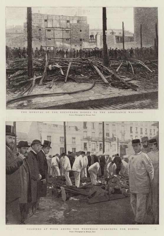 The Removal of the Recovered Bodies to the Ambulance Waggons by French School