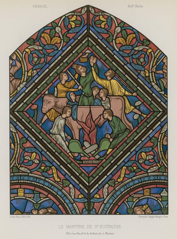 The martyrdom of Saint Eustace by French School