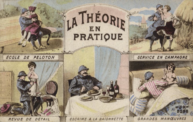 Theory and practice, romance and soldiering by French School