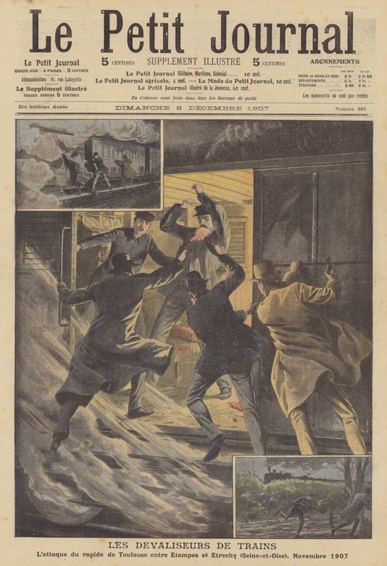 Train robbers by French School