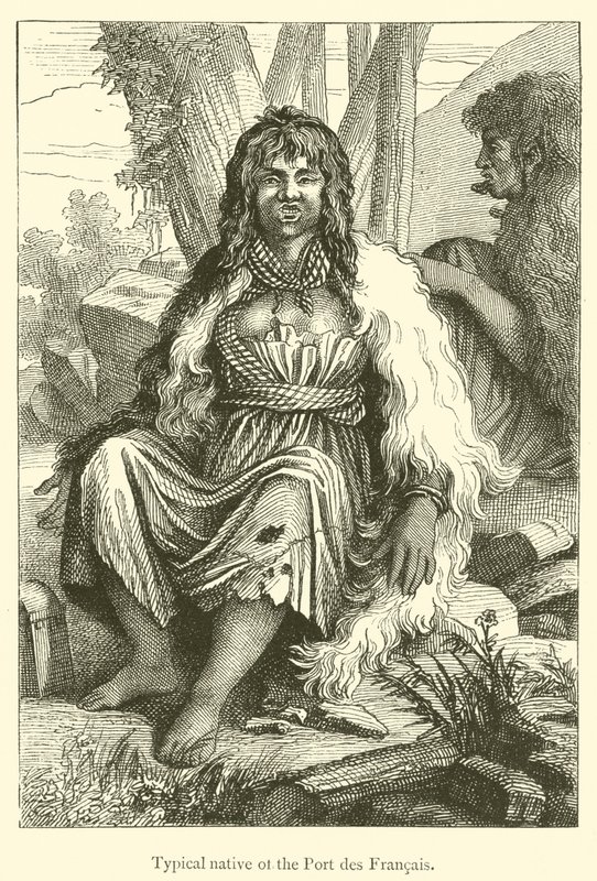 Typical Native of the Port des Francais (engraving) by French School