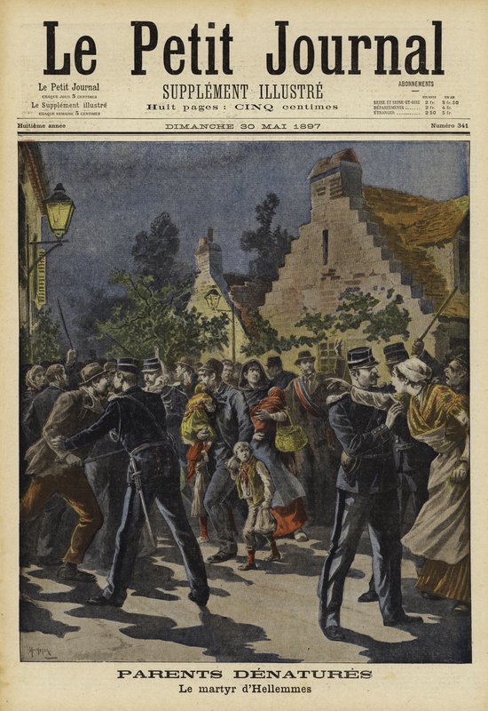 Unnatural parents, Hellemmes, France, 1897 by French School
