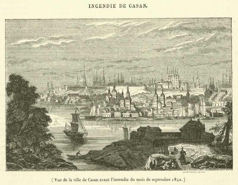 View of the City of Casan Before the Fire of September 1842 by French School