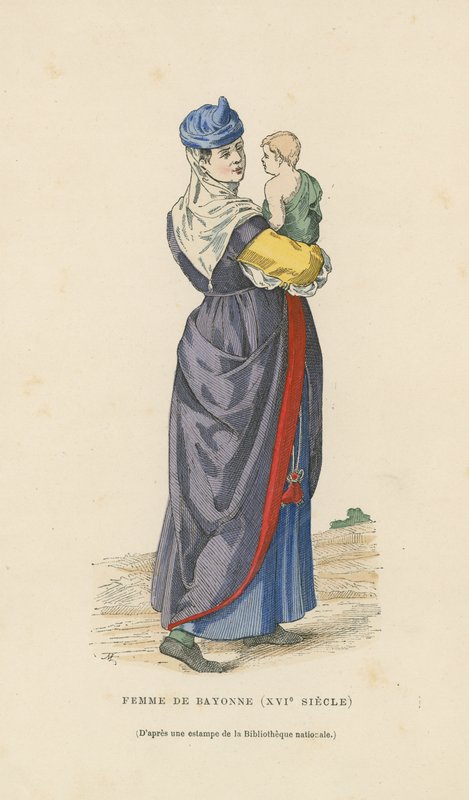 Woman of Bayonne, 16th Century by French School