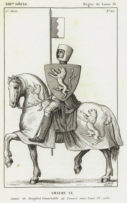 13th Century, Reign of Louis IX, Amaury VI, Count of Montfort, Constable of France under Louis IX by French School