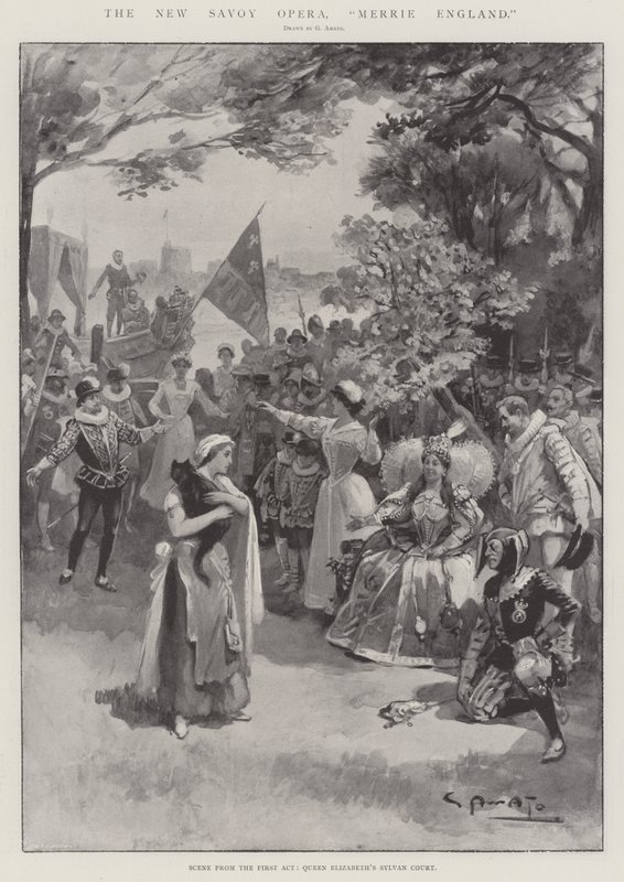The New Savoy Opera, Merrie England by G.S. Amato