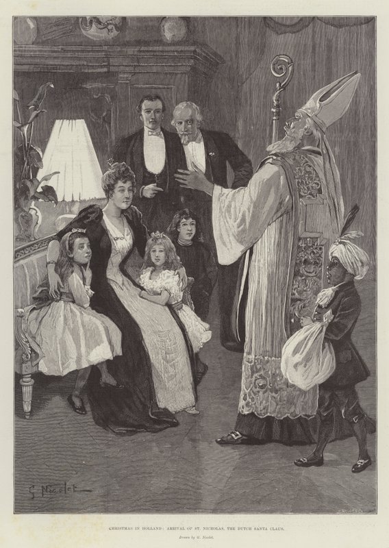 Christmas in Holland, Arrival of St Nicholas by Gabriel Nicolet