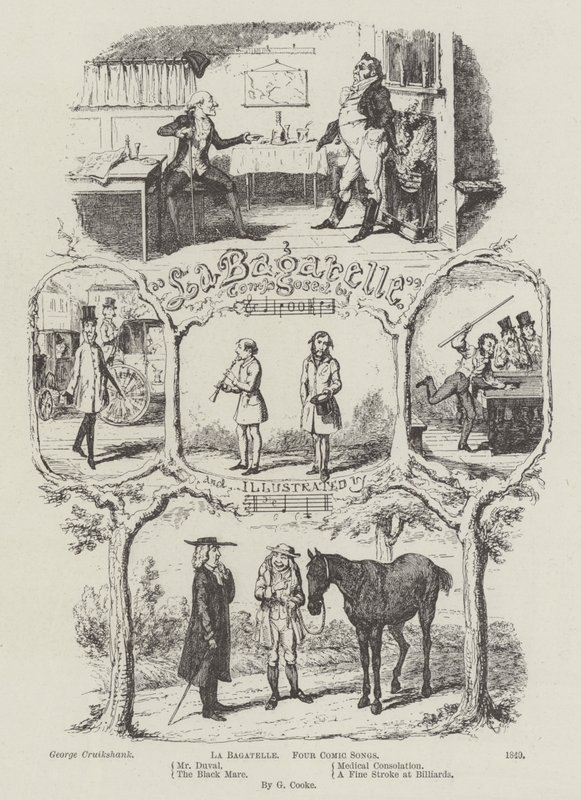 La Bagatelle by George Cruikshank