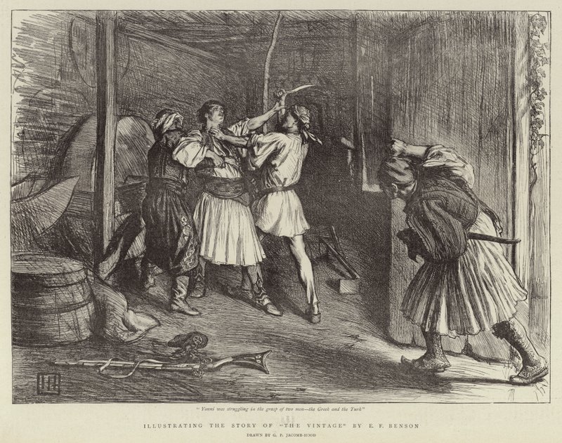 Illustrating the Story of The Vintage by E. F. Benson by George Percy Jacomb Hood