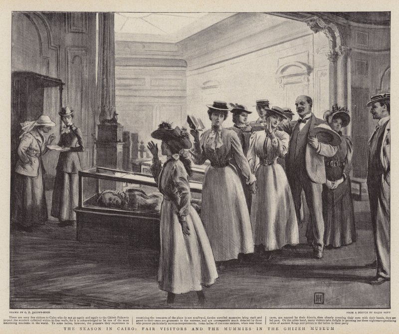 The Season in Cairo, Fair Visitors and the Mummies in the Ghizeh Museum by George Percy Jacomb Hood