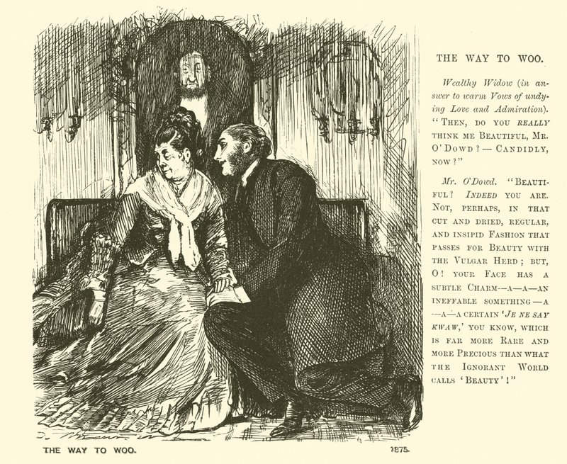 The way to woo by George (after) Du Maurier