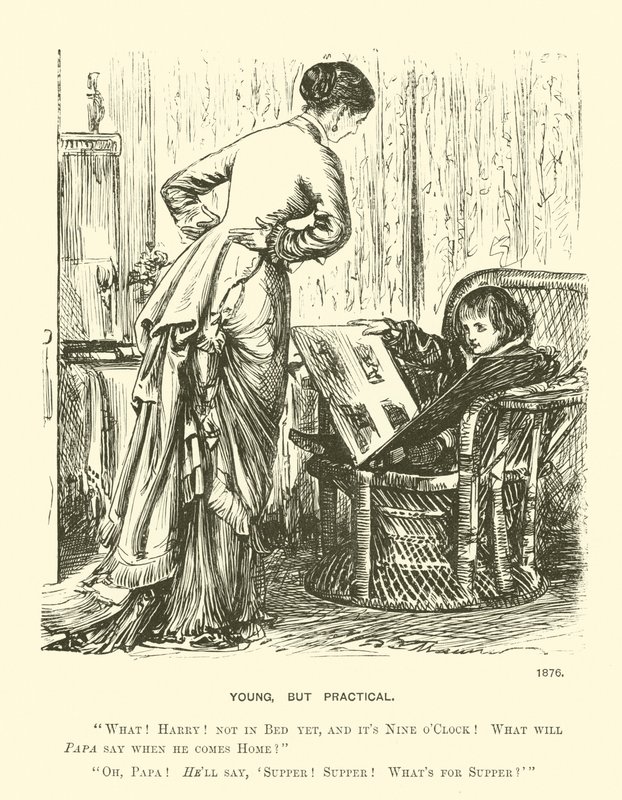 Young, but Practical by George (after) Du Maurier