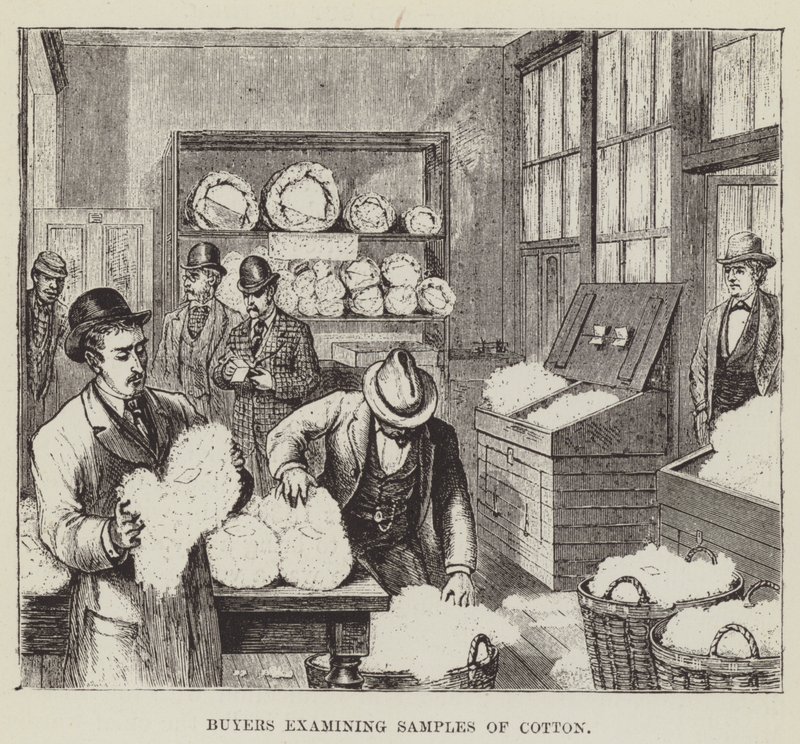 Buyers Examining Samples of Cotton by George Augustus Sala