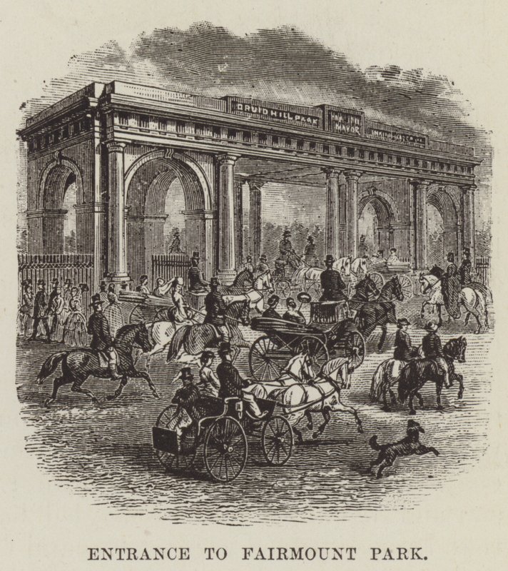 Entrance to Fairmount Park by George Augustus Sala