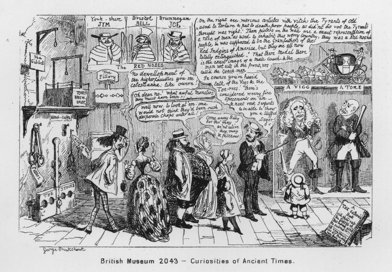 British Museum 2043, Curiosities of Ancient Times by George Cruikshank