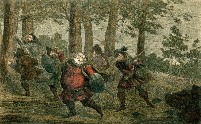 Falstaff Sweats to Death, and Lards the Lean Earth as He Walks Along by George Cruikshank