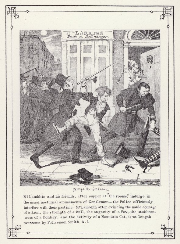 Illustration for The Bachelor’s Own Book, or The Progress of Mr Lambkin (Gent) by George Cruikshank