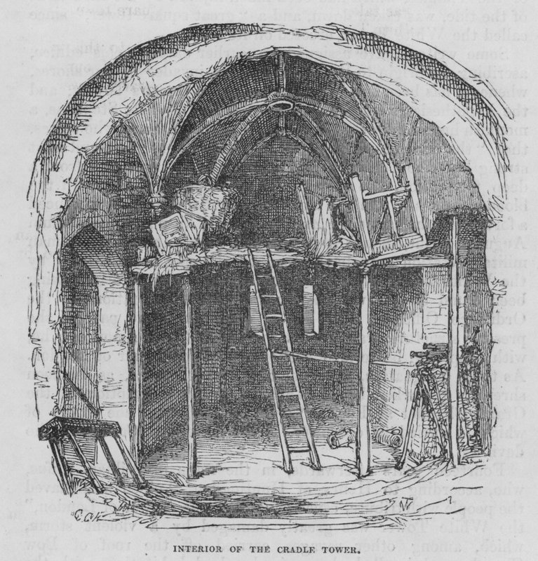 Interior of the Cradle Tower by George Cruikshank