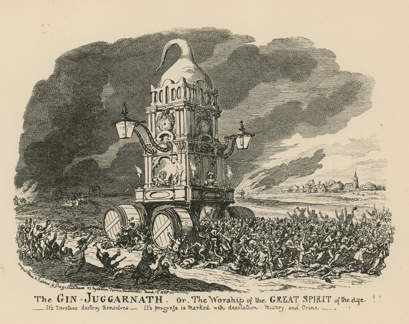 The Gin Juggarnath by George Cruikshank
