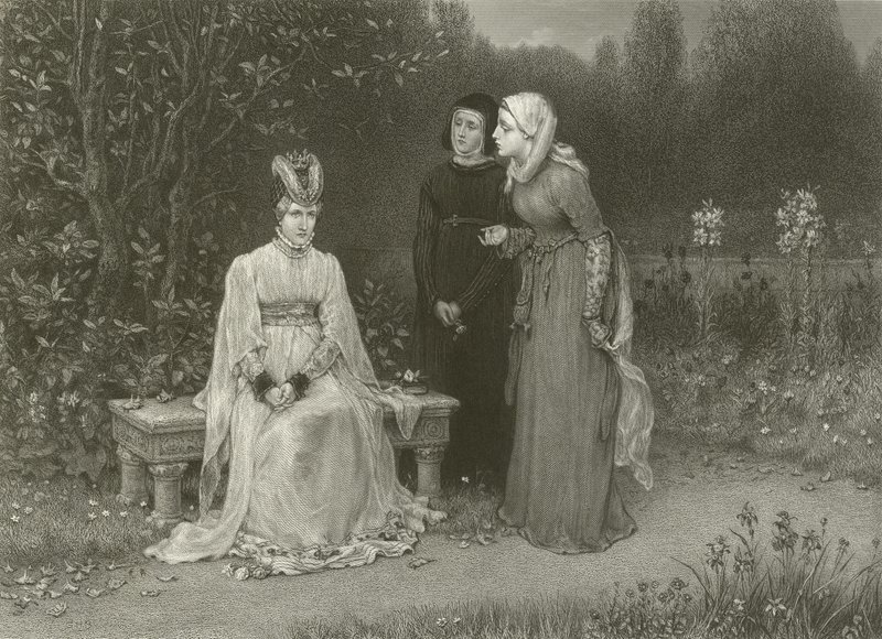 Queen Isabella and Her Ladies by George Henry Boughton