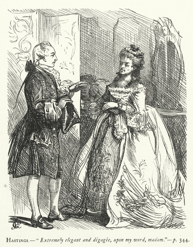 Illustration for She Stoops To Conquer by George John Pinwell