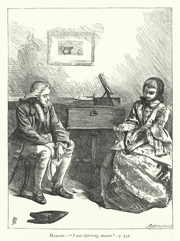 Illustration for She Stoops To Conquer (engraving) by George John Pinwell