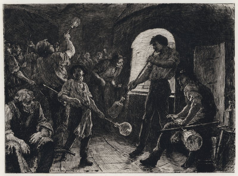 Glass-Blowing by George Percy Jacomb Hood