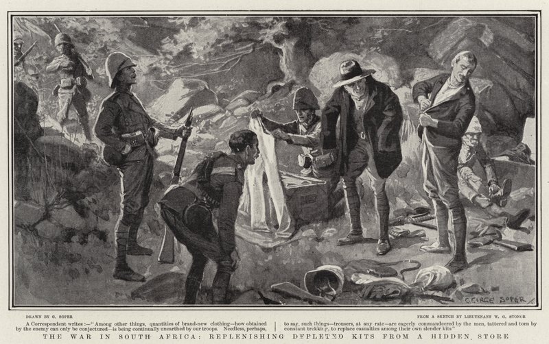 The War in South Africa, Replenishing Depleted Kits from Hidden Store by George Soper