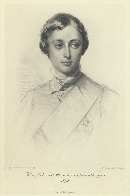 The Prince of Wales, the future King Edward VII, in his eighteenth year, 1858 by George after Richmond