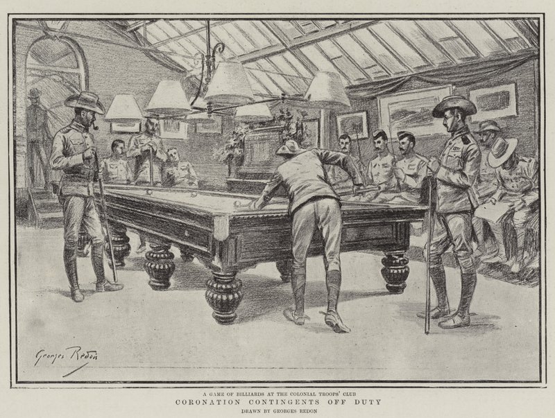 Coronation Contingents Off Duty by Georges Redon