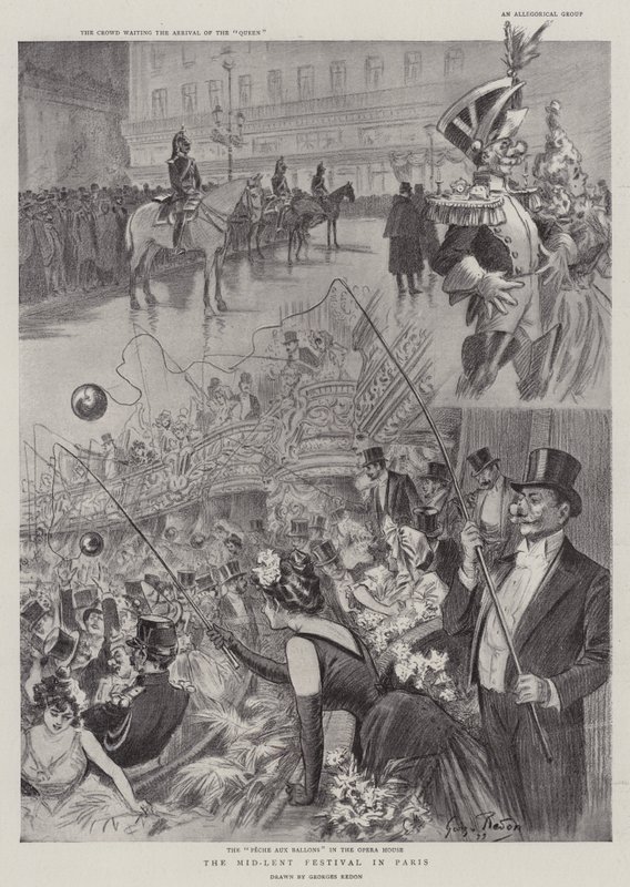 The Mid-Lent Festival in Paris by Georges Redon