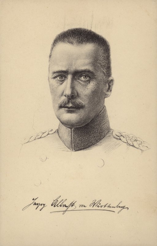 Albrecht, Duke of Wurttemberg, German Prince and General of the First World War by German School