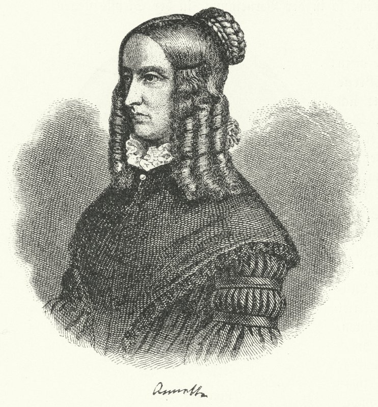 Annette von Droste-Hulshoff, German writer and composer by German School