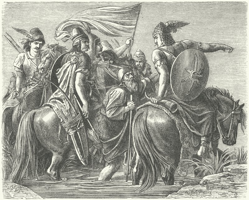 Arrival of the Hungarians in Their New Homeland by German School