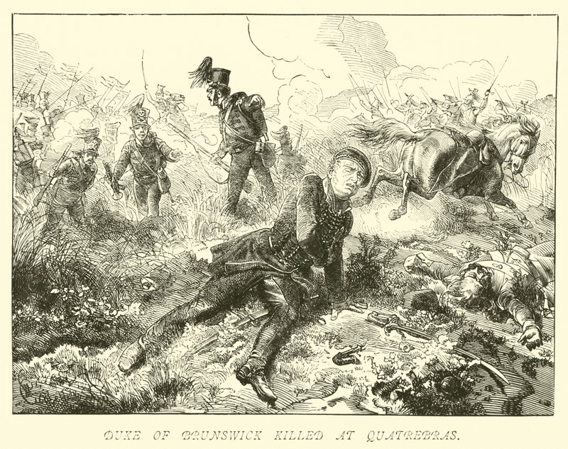 Duke of Brunswick Killed at Quatrebras by German School