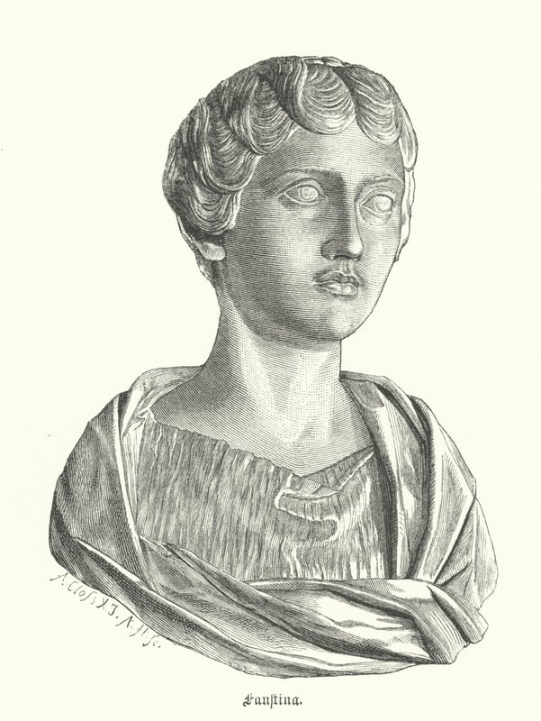 Faustina the Younger, wife of the Roman Emperor Marcus Aurelius by German School
