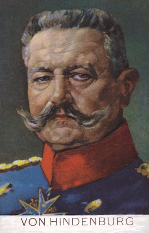 Field Marshal Paul von Hindenburg, commander of the German army in World War I by German School