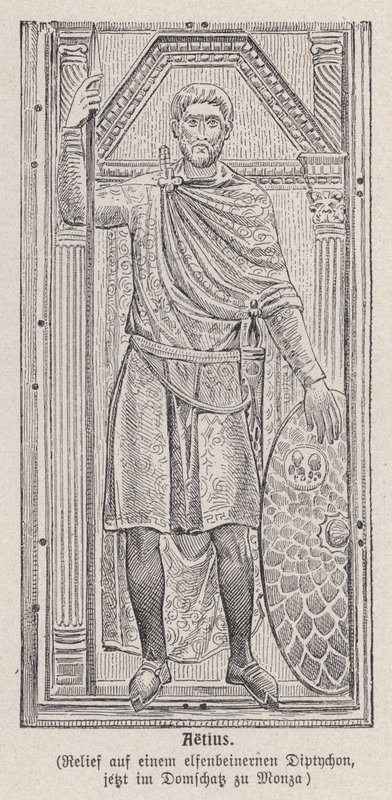 Flavius Aetius, Roman General by German School