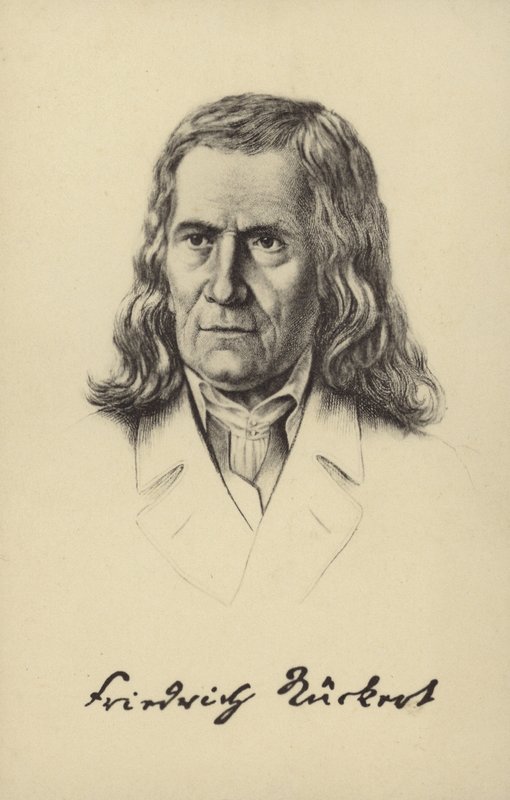 Friedrich Rueckert, German Poet, Translator and Professor of Oriental Languages by German School