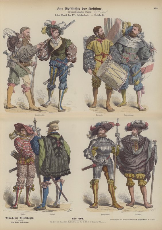 German Landsknechte (Mercenary Soldiers), Early 16th Century by German School