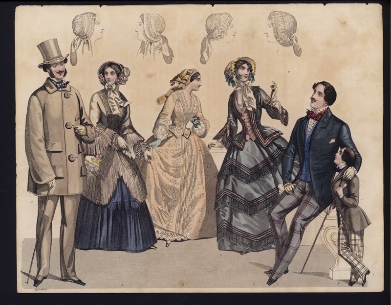 German Fashion Plate, Mid 19th Century by German School