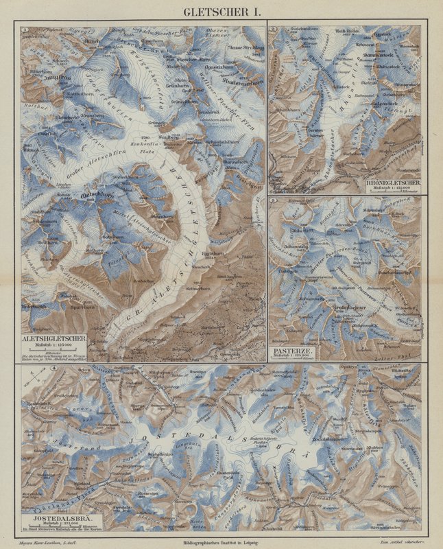 Glaciers by German School