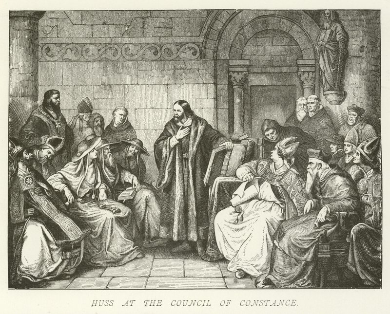 Huss at the Council of Constance by German School