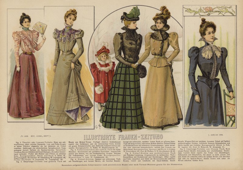 Illustration for Illustrirte Frauen-Zeitung by German School